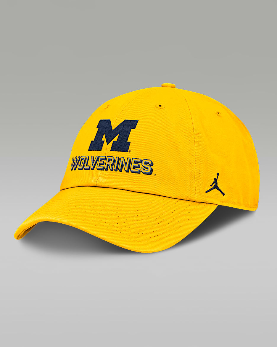 Jordan Michigan Wolverines キャップ L/XL Michigan Wolverines Jordan Trucker Adjustable Yellow Hat